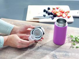 ml 350 gertuve - Leifheit Flip Insulated Mug 350ml Purple - 2 nuotrauka