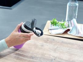 ml 350 gertuve - Leifheit Flip Insulated Mug 350ml Purple - 5 nuotrauka