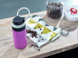 ml 350 gertuve - Leifheit Flip Insulated Mug 350ml Purple - 6 nuotrauka