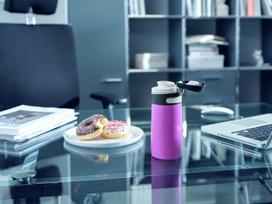 ml 350 gertuve - Leifheit Flip Insulated Mug 350ml Purple - 10 nuotrauka