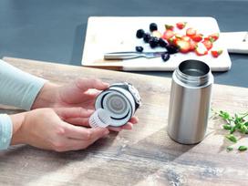 ml 350 gertuve - Leifheit Flip Insulated Mug 350ml Silver - 2 nuotrauka