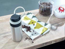 ml 350 gertuve - Leifheit Flip Insulated Mug 350ml Silver - 6 nuotrauka