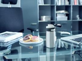 ml 350 gertuve - Leifheit Flip Insulated Mug 350ml Silver - 10 nuotrauka