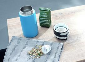 ml 350 gertuve - Leifheit Flip Insulated Mug 350ml Blue - 2 nuotrauka