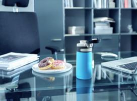 ml 350 gertuve - Leifheit Flip Insulated Mug 350ml Blue - 5 nuotrauka