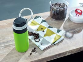 ml 350 gertuve - Leifheit Flip Insulated Mug 350ml Green - 6 nuotrauka