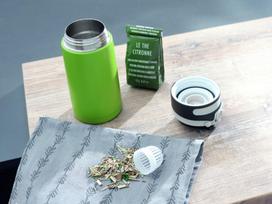 ml 350 gertuve - Leifheit Flip Insulated Mug 350ml Green - 7 nuotrauka