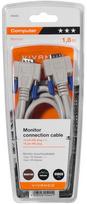 monitoriaus laidas - Vivanco Monitor Connection Cable VGA Grey 1.8m 45445 - 2 nuotrauka