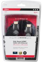 flat ethernet cable - Vivanco High Speed HDMI Cable w/​ Ethernet Black 5m 47105 - 2 nuotrauka