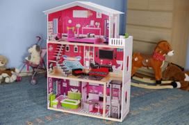 leliu namelis su baldais - Lėlės namas EcoToys  Malibu 4118 - 2 nuotrauka