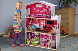 leliu namelis su baldais - Lėlės namas EcoToys  Malibu 4118 - 3 nuotrauka