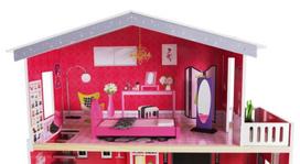 leliu namelis su baldais - Lėlės namas EcoToys  Malibu 4118 - 6 nuotrauka