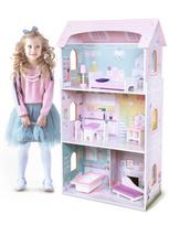 medinis leliu namelis - EcoToys Wooden Doll House Residence Of Jagodowa - 5 nuotrauka