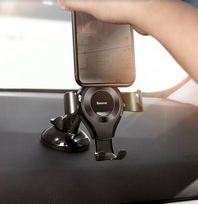 baseus gravity car holder - Baseus Osculum Gravity Car Mount Holder Black - 5 nuotrauka