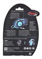 pavadelis flexi s - FLEXI New Neon S Tape 5 m blue automatinis pavadėlis - 2 nuotrauka