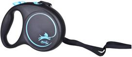flexi 50kg - FLEXI automatinis pavadėlis Black Design L 5 m juosta, mėlyna spalva - 4 nuotrauka