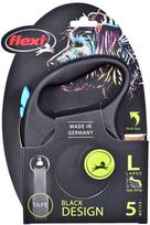 flexi 50kg - FLEXI automatinis pavadėlis Black Design L 5 m juosta, mėlyna spalva - 5 nuotrauka