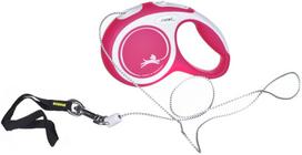 pavadelis flexi m - FLEXI New Comfort XS Cord 3 m red automatinis pavadėlis - 2 nuotrauka