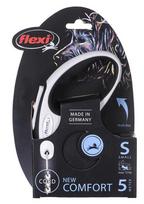 pavadelis flexi s - FLEXI New Comfort S Cord 5 m black   automatinis pavadėlis - 5 nuotrauka