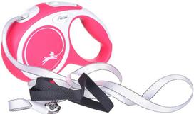 pavadelis flexi m - Flexi New Classic Cat XS virvinis pavadėlis 3 m raudonas - 4 nuotrauka