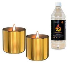 Tenderflame Lilly Table Burner Set 8cm Gold
