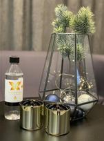 zvakes zvakides - Tenderflame Lilly Table Burner Set 8cm Gold - 4 nuotrauka