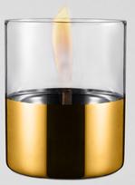 zvakes - Tenderflame Lilly Table Burner Set 10cm Gold - 2 nuotrauka
