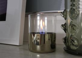 zvakes - Tenderflame Lilly Table Burner Set 10cm Gold - 5 nuotrauka