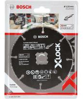 bosch x lock - Pjovimo diskas medžiui Carbide BOSCH X-LOCK 125x1mm - 2 nuotrauka