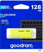 atmintine 128gb usb 2.0 - Goodram UME2 128GB USB 2.0 Yellow (Geltonas) - 2 nuotrauka