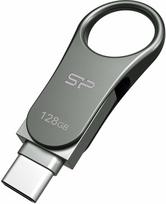 Silicon Power 128GB Mobile C80 Silver (Sidabrinis)