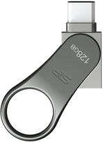usb c atmintukas 128 - Silicon Power 128GB Mobile C80 Silver (Sidabrinis) - 3 nuotrauka
