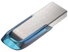 atmintine 128gb usb 2.0 - SanDisk Ultra Flair 128GB Blue/Silver - 2 nuotrauka