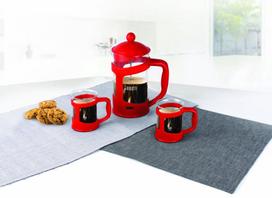 kavinukas press - Bialetti Set Coffee Press and Mugs Red - 4 nuotrauka