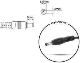 karuselis kudikiams - Mitsu Power Supply For Samsung 19V 3.16A - 2 nuotrauka
