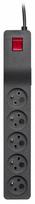 Lestar Surge Protector 5 Outlet Black 3m