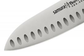 peiliai samura bamboo - Samura BAMBOO Santoku hollow ground 6.3"/ 160mm - 5 nuotrauka