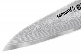 damascus peiliai - Samura DAMASCUS 67 Universal Kitchen knife 3.9"/ 98mm with Wooden handle - 2 nuotrauka