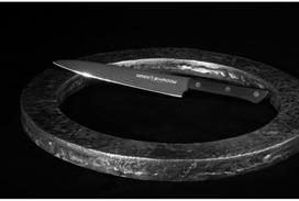 japoniskas peilis - Samura SHADOW Universal Slicing knife with black non-stick coating 7.7"/ 196mm - 3 nuotrauka