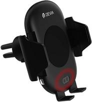 Devia Car Mount With Smart Infrared Sensor Wireless Charger Black