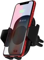 wireless telefono laikiklis - Devia Car Mount With Smart Infrared Sensor Wireless Charger Black - 2 nuotrauka