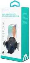 wireless telefono laikiklis - Devia Car Mount With Smart Infrared Sensor Wireless Charger Black - 4 nuotrauka