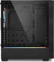 atx korpusai - Sharkoon RGB LIT 200 ATX Black (Juodas) - 6 nuotrauka