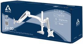 arm laikikliai - Arctic Z2-3D Gen 3 Desk Mount Dual Monitor Arm - 15 nuotrauka