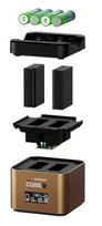 nesiojami ikroviklei - Hähnel ProCube 2 Charger For Olympus Brown (Rudas) - 3 nuotrauka