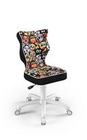 Entelo Childrens Chair Petit Size 4 White/Black ST28
