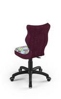 vaikiska kede - Entelo Petit Children Chair Size 3 ST32 Purple Animals/Black - 3 nuotrauka