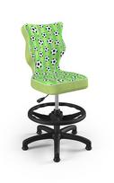 Entelo Petit Black HC F Size 3 Children Chair ST29 Green Football