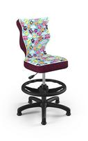 Entelo Petit Black HC F Size 4 Children Chair ST32 Purple/Owls
