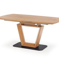 auksinis azuolas spalva - Valgomojo stalas Halmar Blacky Golden Oak/Black, 1600 - 2200x900x760 mm - 4 nuotrauka